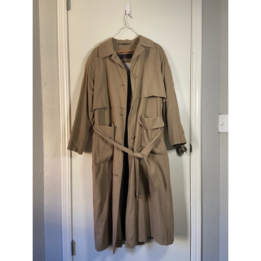 London Fog Silk Lined Trench Coat Fall Fashion